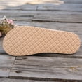 thumbnail image 5 of Women Sandals Jute Textured Toe Post Sandals For Comfortable Slip On Beach Summer Casual Flat Footwear ,Us Size:6, 5 of 8
