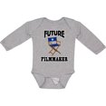 thumbnail image 3 of Inktastic Future Filmmaker Director Chair Boys or Girls Long Sleeve Baby Bodysuit, 3 of 5