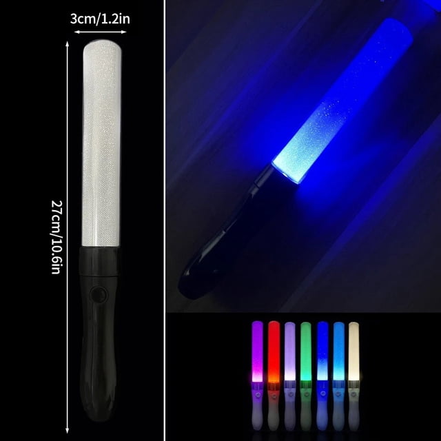 LED Concert Light Stick, Portable Glow Stick Support Rod for Wedding, Party, Festival and Event Use