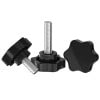 4pcs Star Hand Knob Tightening Screw Thread Replacement Hand Tightening Knob Quick Removal for Umbrella Base Patio Umbrella Holder Replacement