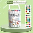 thumbnail image 5 of Outoloxit Washable Acrylic Paint Markers, Non-Permeable Art Supplies for Canvas & Ceramics (24 Colors), 5 of 8