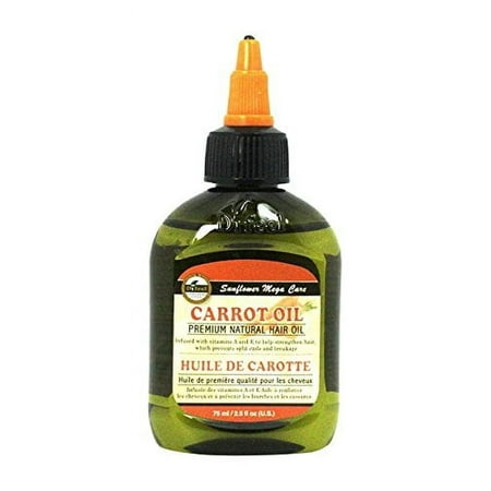Difeel Sunflower Premium Natural Hair Oil, Carrot, 2.5 oz