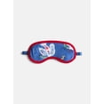 thumbnail image 4 of Wonder Nation Girls Short Sleeve Button Front Pajama Top and Shorts Set with Eyemask, 3-Piece, Sizes Sizes 4-18, 4 of 4