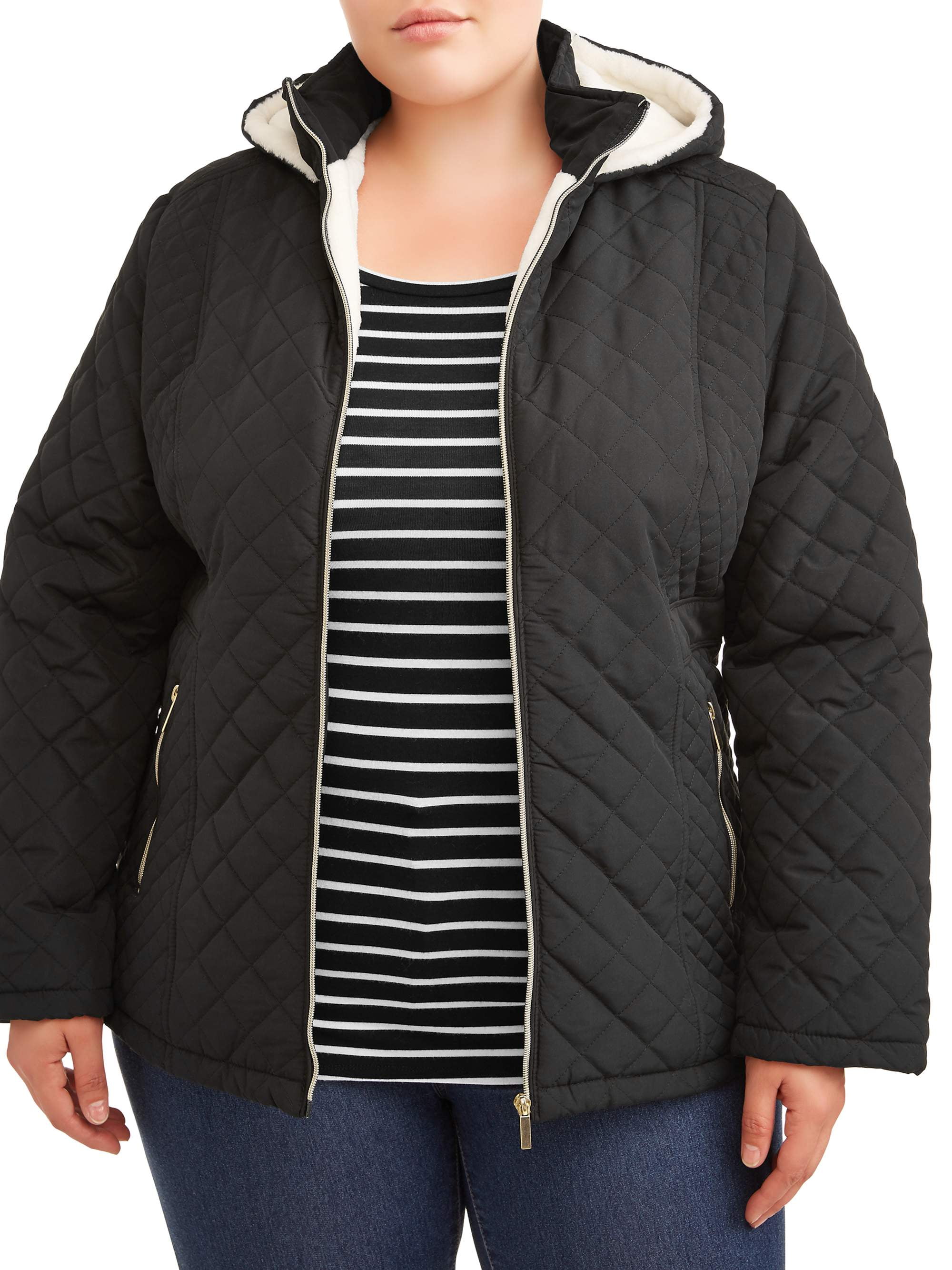 Soul Star Mens Quilted Jacket Diamond Quilted Pattern On Outside