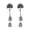 Silver, variant on Vintage Tassel Ethnic Gypsy Drop Stud Earrings Jhumka Wedding Indian Jewelry -Silver