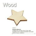thumbnail image 4 of 20mm Wooden Stars, 50 Pack Unfinished Wood Stars Blank Wooden Cutouts, 4 of 5