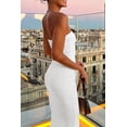 thumbnail image 3 of Vestido PRETTYGARDEN de Verano sin Mangas y Hombros Descubiertos Blanco M, 3 of 5