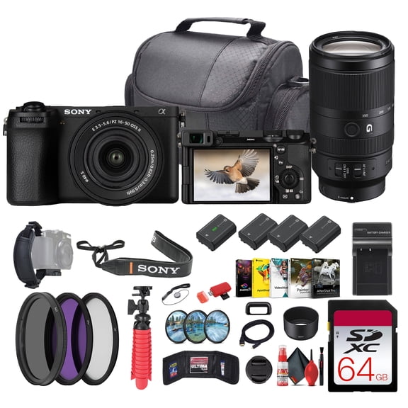 Sony a6700 Mirrorless Camera with 16-50mm II Lens and Sony E 70-350mm Lens Bundle (International Model)