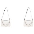 thumbnail image 2 of Transemion Durable Small Handbag Fashionable And Versatile Wide Application Made With PU Handbags For Women white 2Set, 2 of 6