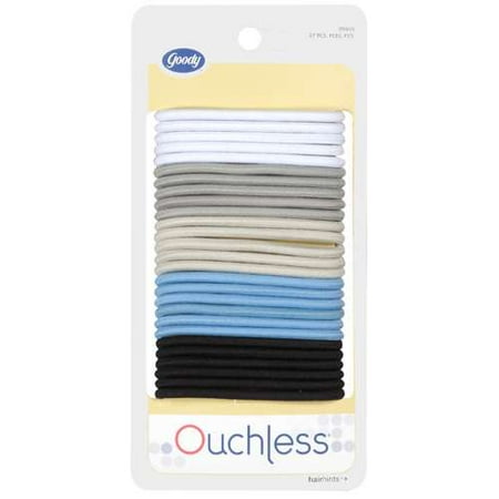Ouchless: White On Top Hair Ties, 1 ct