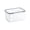 gray, variant on 4 in 1 Food Storage Container with Colander - Produce Saver for Fridge - Airtight Vegetable and Fruit Containers with Strainer Basket - Stackable Fridge Organizer for Berries Grapes Lettuce