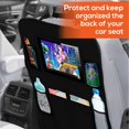 thumbnail image 7 of Trobo Car Seat Protector + Backseat Organizer With iPad And Tablet Holder, Waterproof Carseat Cover For Child Car Seat & 5 Pocket Storage Kick Mats Back Seat Protector For Leather Seats, Kids Feet, 7 of 7
