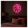 thumbnail image 2 of Letrero De Neón Baloncesto, Ideal Para Decorar La Pared Sala Juegos, Con Luz Regulable 38cm, 2 of 3