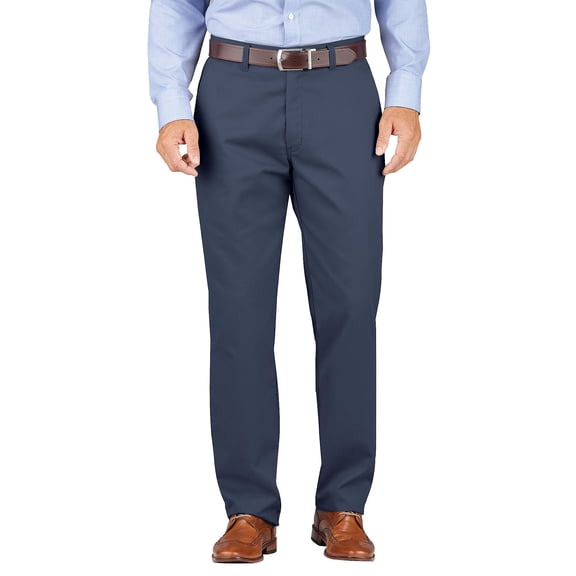 Mens KHAKI Relaxed Fit Tapered Leg Comfort Waist Pant