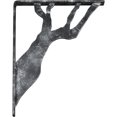 thumbnail image 3 of Ekena Millwork 1 1/2"W x 12"D x 15"H Damon Wrought Iron Bracket, (Single center brace), Antiqued Silver, 3 of 10