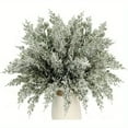 thumbnail image 6 of 20PCS Christmas Artificial Pine Branches, 10.5" Snowy Snow Flocked Faux Greenery Norfolk Pine Sprigs Cypress Stems, White Frosted Fake Foliage Pine Needle Picks for DIY Craft Garland Home Decor, 6 of 6