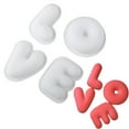 thumbnail image 2 of 4pcs Valentine's Day LOVE Silicone Mold, Food-Safe French Mousse Mold, Romantic Letter Shape Baking Tool, Perfect for Celebration, Easy to Clean Baking Mold, White, 2 of 7