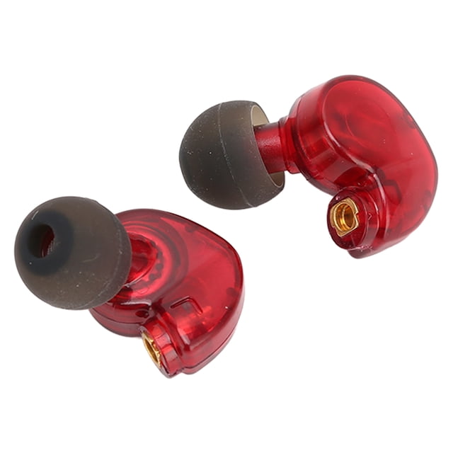 Accessoires pour Écouteurs, Interface MMCX Enfichable, Tête de Remplacement HiFi Confortable pour Écouteurs de Sport SE215 Rouge