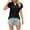 Black, variant on Lumivie Cute Tops For Women Summer With Sleeves Tshirts Shirts For Women Cotton Plain Black Blouses For Women Black Cotton Blouses V Neck T Shirts For Women Pack