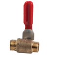 thumbnail image 4 of Lot de 5 vannes à boisseau sphérique à double filetage mâle G1/4 en laiton, accessoire pour compresseur d'air, 4 of 4