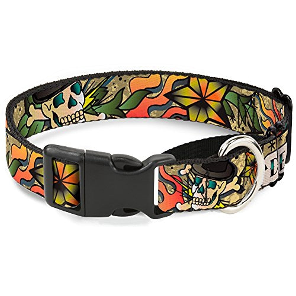 Buckle-Down "Death or Glory Tan" Martingale Dog Collar