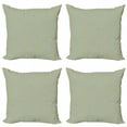 thumbnail image 1 of Abstract Throw Pillow Cushion Case Pack of 4, Tile Like Vintage Motif Continuous Pattern, Modern Accent Double-Sided Print, 4 Sizes, Seafoam Yellow Green, by Ambesonne, 1 of 2