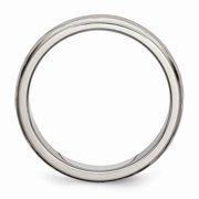 Grey Titanium Ring Band Wedding X-Design 6mm Satin