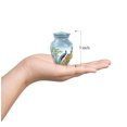 thumbnail image 3 of Peacock Funeral Cremation Urns For Human Ashes Man - Blue Urn For Ashes Adult Male - 10 Inch 1 Large Decorative Urn For Ash For Women - Set Of 4 Pink Keepsake Urns For Adults, 3 Inch, 3 of 7