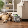 thumbnail image 5 of Bone Dry Pet Storage Collection Paw & Bone, Small Rectangle, 14x8x9", Gray Trellis, 5 of 5