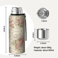 thumbnail image 7 of 20 Oz Pioneer Flower Coffee Tumbler Double Wall Insulated Stainless Steel Water Bottle | Metal Reusable Thermoses Flask with Cup Cap | Leak & Sweat Proof with Anti-Dust Lid, 7 of 7