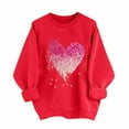thumbnail image 2 of Elvqul Womens Sweatshirts Holiday Shirts Pullover Graphic Long Sleeve Casual Valentines Sweatshirts for Women, 2 of 6