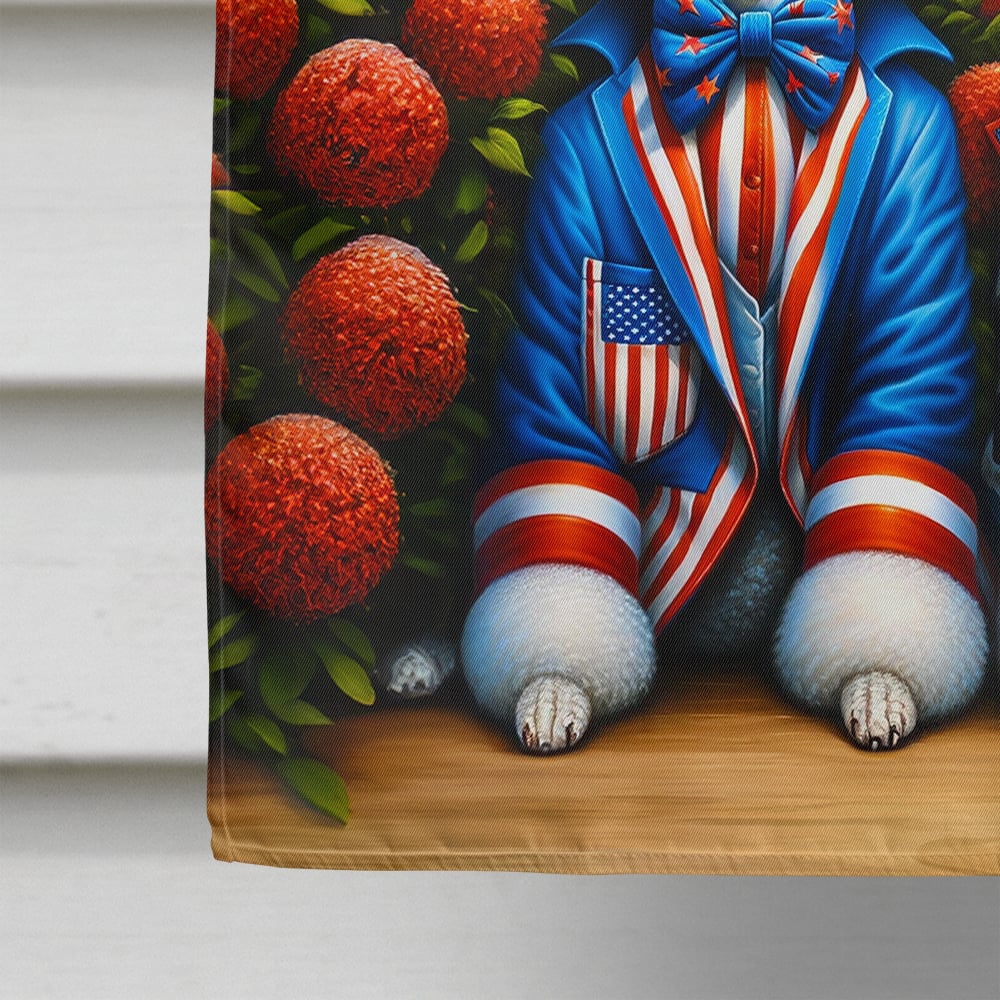 All American Poodle House Flag 28 in x 40 in