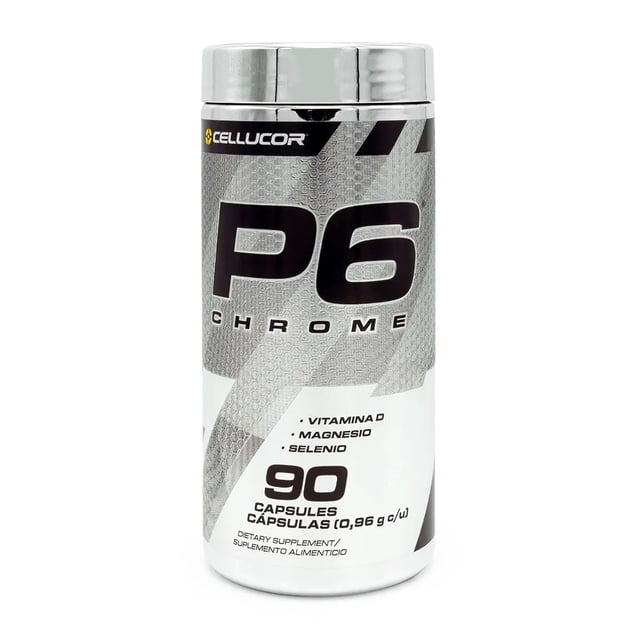 P6 Chrome Vitamina D Magnesio Selenio Cellucor 90 Cápsulas Cellucor 141603196