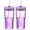 purple, variant on 2PCS Cups with Lids and Glass Straws, 20OZ Iced Coffee Cups, Home Essential and Coffee Bar Accessories Borosilicate Glass Tumblers with Lid and Straw for Beer, Cocktail (Clear, 2pcs)