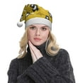 thumbnail image 5 of Daiia Cartoon Bear Yellow Print Christmas Knitted Beanie Hat, Large Knit Hat Xmas Small Gifts For Men Women Adult, 5 of 6