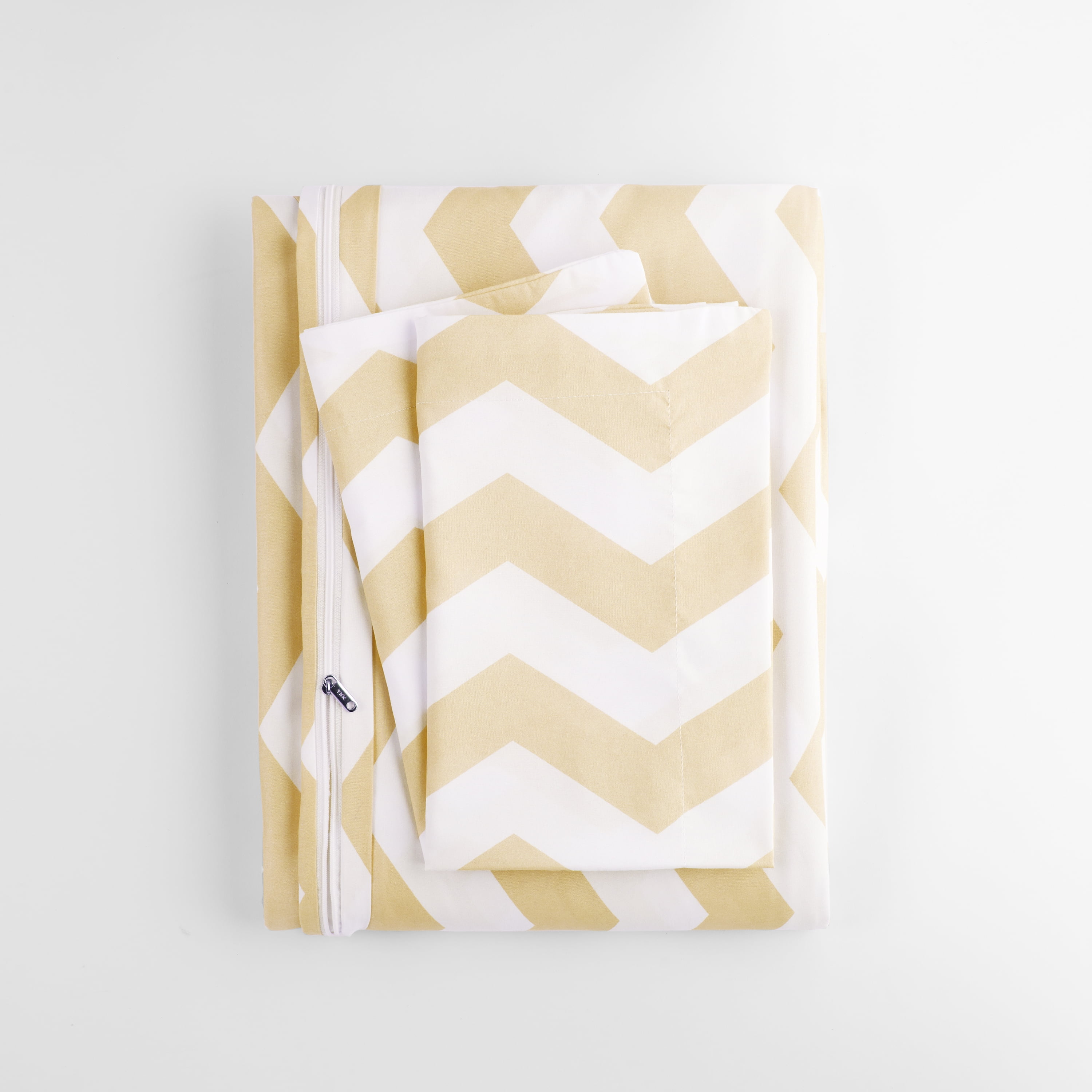 Noble Linens Yellow Arrow Pattern 2-Piece Duvet Cover Set, Twin/TwinXL