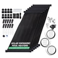 thumbnail image 1 of SunQuest Solar Swimming Pool Heaters (2' x 12', 6 Count, Complete System with Roof Kits) - Two Solar Hot Water Heater Panels w/ Max-Flow Design - Swimming Pool Accessories for Above Ground Pools, 1 of 9