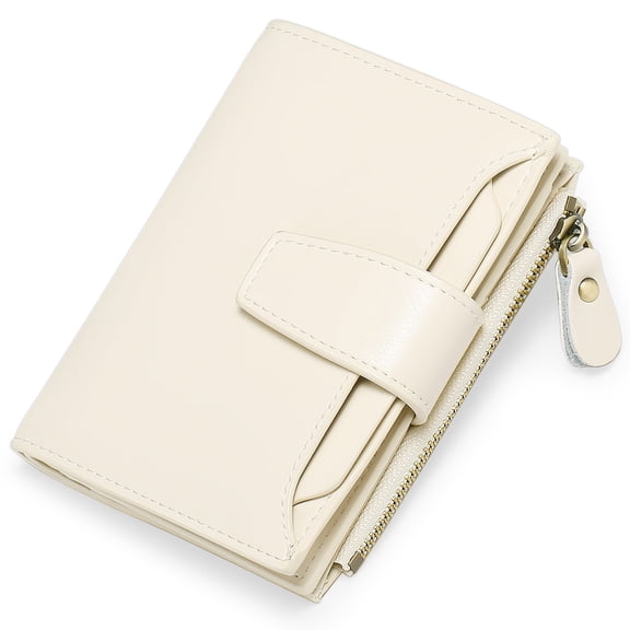 FALAN MULE Small Wallet for Women Genuine Leather Bifold Purse RFID Blocking Card Holder