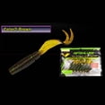 thumbnail image 4 of Toystoory Hola.FANCY 8 unids/set señuelo para pesca con gusanos doble cola suave señuelo 75mm/3,3g cola bifurcada lubina mero cebo de pesca Pescar color salsa amarilla, 4 of 6