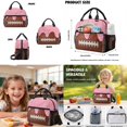 thumbnail image 3 of ZUXONGSY Pink Ice Cream Football Print6 in 1 Kids Backpack Set with Insulated Lunch Box Pencil Case Water Bottle Holder Keychain Bookmark, School Bookbag for Boys Girls Elementary High School, 3 of 7