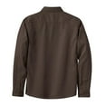 thumbnail image 6 of Womens Long Sleeve Easy Care Cotton/Polyester Shirt Coffee Bean/Light Stone XXL, 6 of 6