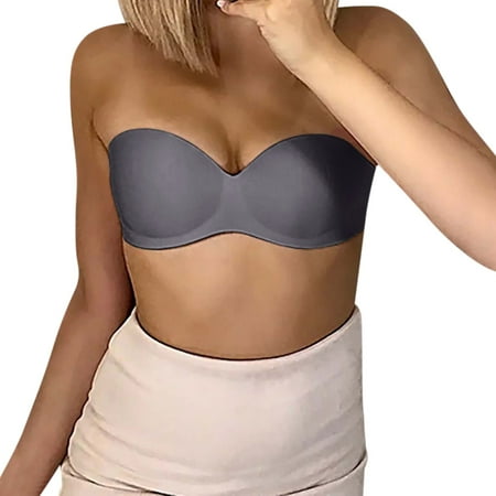 

Strapless Pushup Bras Lift Bra Women Upwingsbra Wireless Non Slip Underwear Bra Women Bras plus Size Front Closure
