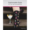 thumbnail image 5 of MeMoi Tropical Drinks Bamboo Blend Crew Socks - Womens - Female, One Size, Black, 5 of 7