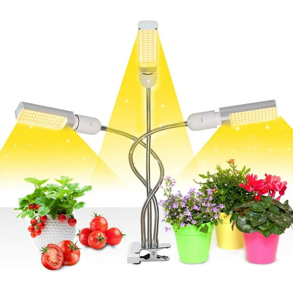 Plant lamp, grow lights with automatic on/off timer - 3/6/12 h, 156 full spectrum LEDs, sun-like grow light, indoor plant grow lamp