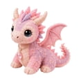 thumbnail image 2 of Plush Toys, Pink Dragon Plush, Quilted Texture Sewn Detailing Stuffed Animal, Winged Dragon Fantasy Creature Collectible Plush, Soft Cuddly 4.7X4.7X1 Inch Small Figure with, 2 of 5