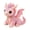 Pink, variant on Patchwork Plush Toy, Stuffed Cute Fantasy Young Dragon Figure, Light Blue Star Embroidery Soft Stuffed Animal for Desktop Display and Holiday Gifting