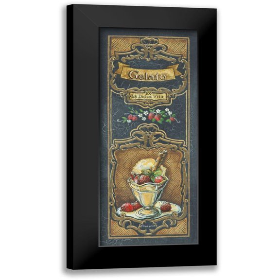 Gorham, Gregory 8x14 Black Modern Framed Museum Art Print Titled - Gelato