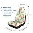 thumbnail image 2 of Goofa Vegan Fruit Carrot Printed Car Seat Covers, Automotive Seat Covers for Cars Trucks and SUVs, Quick Setup Universal Fit Elastic Seat Covers-1, 2 of 6