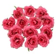 thumbnail image 4 of Fake Flowers Promotion Sale! Nomeni Rose Simulation Flower Single Head Silk Cloth Small Flower Wedding Scenery Wall Background Decoration Rose False Flowers, Home Decor Clearance Sale Red, 4 of 4