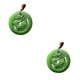 thumbnail image 2 of Qarigey Colgante de estilo simple y moderno, distintivo y elegante, además de la colección de joyas, collar con colgante espinacas verdes 50*7mm 2Conjunto, 2 of 6